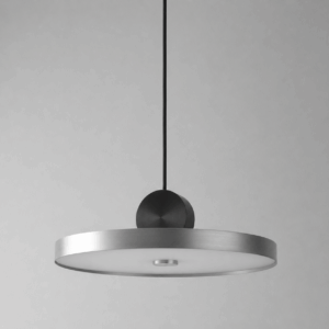 Висящо осветително тяло в сребърно и черно 10036P/D LED