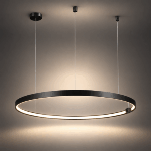 LED полилей кръг в черен мат PERTA 10453P/DB