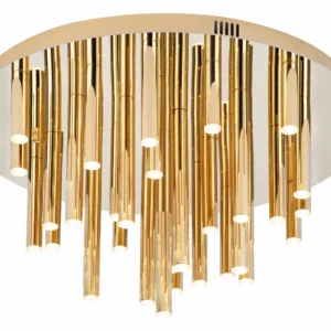LED плафон AVILOS 9060-28 в злато