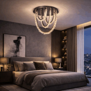 LED Полилей FREA 9065-600 в сив мат