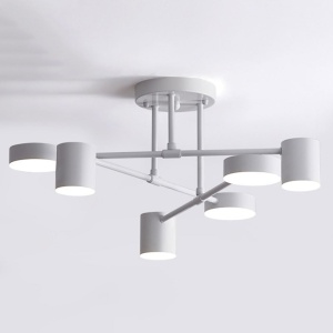 LED Плафон STRATO D801-6 бял