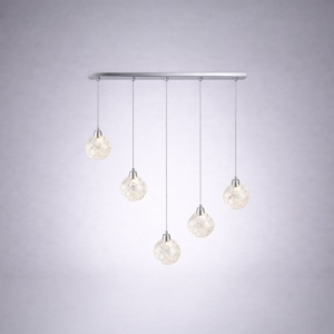 LED Полилей Verta Glow YZMJ812/L1200-5  в сребро