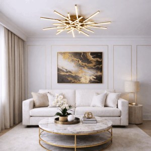 LED Плафон MIZU 8010-10 в злато