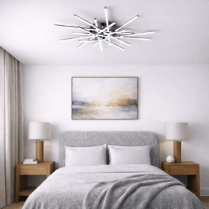 LED Плафон MIZU 8010-10 в сребро