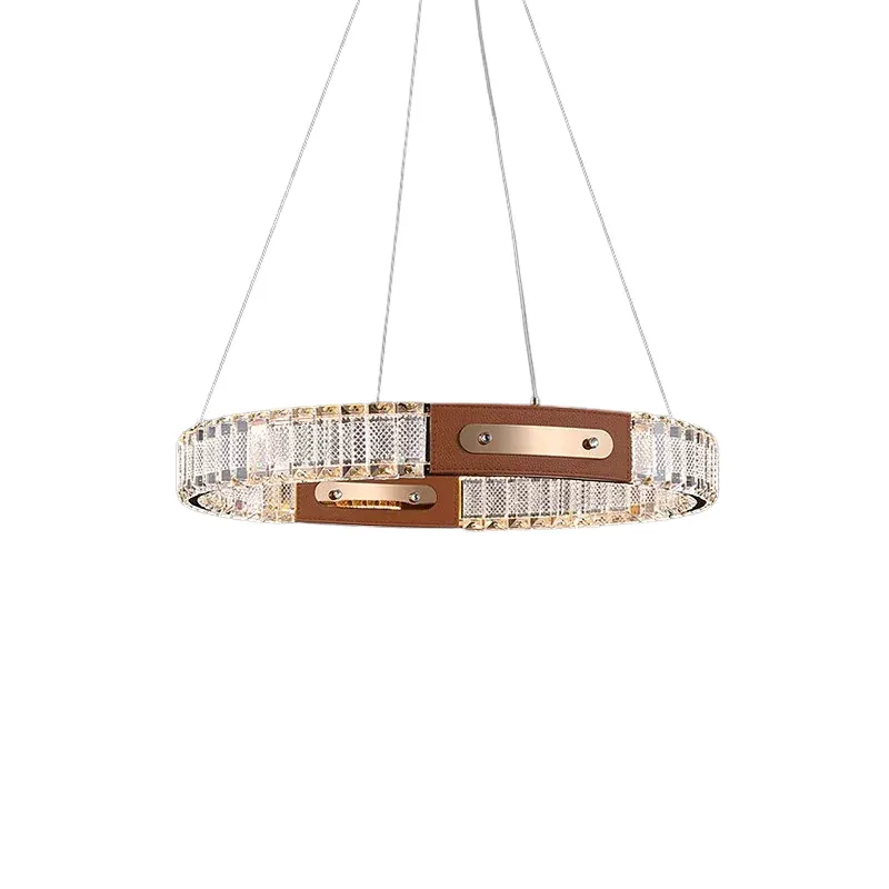 LED Кристален полилей LEATHER CRYSTAL 9023P/600 - Image 2