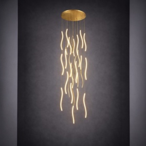 LED Каскаден Полилей VERTICA FLOW VI1811318-22-D600 BTGD