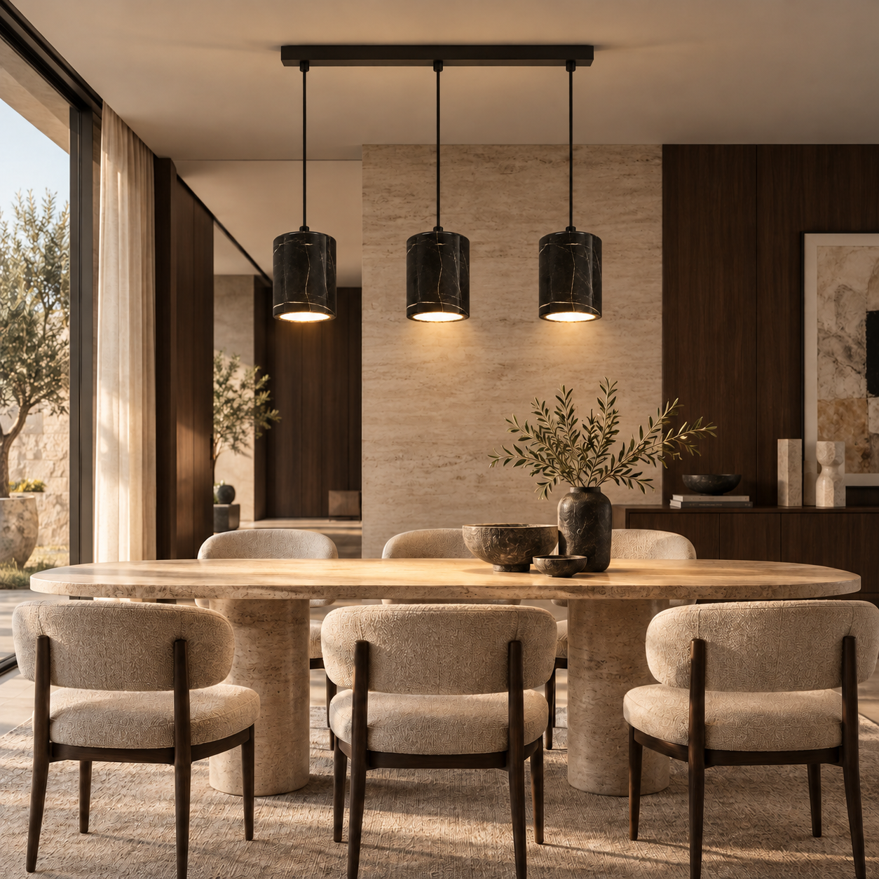 LED Осветително тяло NERO MARBLE 8916/3LB мрамор - Image 2
