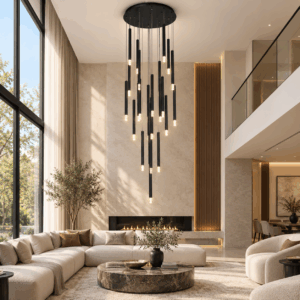 LED Полилей KARLOS LSMD22 в черно с 15 бр или 25бр пури